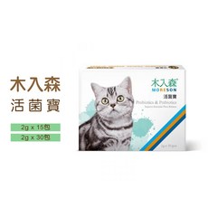 木入森 活菌寶 貓用益生菌 腸胃保健粉包, 1個, 活菌寶 2g*15 包/盒 粉包