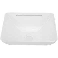 아크릴 RV 욕실 세면대 13.69x10.22x5.554.96인치 고온 내열 조리대 조명 스트립 포함 50mm 배수구 요트 보트 상업용 싱크대용, 아크릴 RV 욕실 세면대 13.69x10.22x5.55