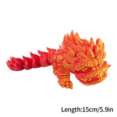 장식용 두뇌발달 3D 프린트 드래곤 회전 데스크탑 공예 장식 크리스마스 홈 새해, 08 S31