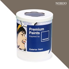 노루페인트 팬톤 외부용 실외 저광 페인트, 18-1112 Walnut, 1L, 1개