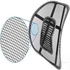 HM 다목적 통풍 지압 의자 등받이 등베개 차량용품 쿠션 차량등받이 의자시트, 블랙, 1개