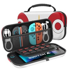 MoKo Carrying Case for Nintendo Switch 2(2025) Protective Hard Shell Portable Travel Carry Case P, 레드볼