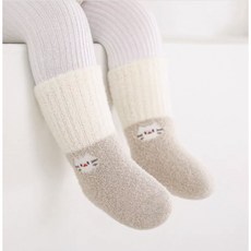 겨울 유아 베이비 방한 보온 수면 양말