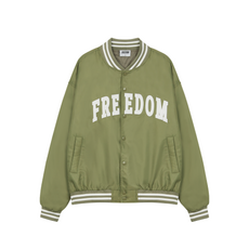 프리덤 FREEDOM 로고 MA1 자켓 카키 335805