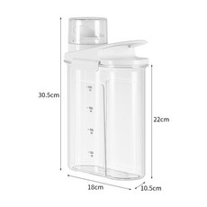 計時五谷雜糧罐防蟲防潮食品級密封罐儲米桶面粉收納盒貓狗儲糧罐置物架收納架居家收納桌面收納陳列架儲物架居家生活好物, 簡約白大號, 1個