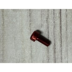 火雞Tth 臺灣製 輕量 鋁合金CNC 水壺架螺絲 陽極鈦藍 紅 黃 橘 M5 x 16mm, 1個, 紅水壺架螺絲  1 顆