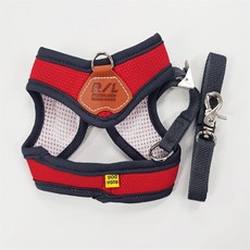 메쉬 하네스 세트 M 레드 고양이하네스