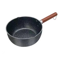 DFMEI 不鏽鋼雪平鍋嬰兒輔食鍋麥飯石爐具通用小奶鍋家用不粘鍋湯鍋, 1個, 不粘雪平鍋【無蓋】, 16cm