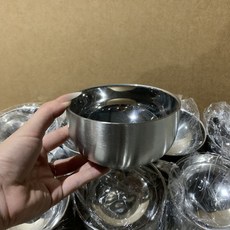 AQWA 兒童不鏽鋼碗 橫紫柴犬圖案 防燙 加厚防摔, 無圖款 本色小碗, 1個, 如圖所示