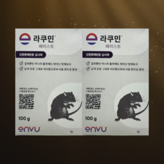 [바이엘] 라쿠민 페이스트 쥐 독먹이제, 1개입, 2개