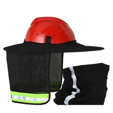 깡앤총총 안전모챙 햇빛가리개 여름용 안전 자외선차단, 1세트, 블랙