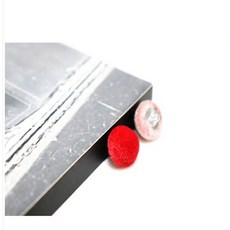 의류부자재 29칼라벨벳단추 볼록꼬다리 싸개단추 다섯개 [10 12 13미리], 10mm, 5개, 모카