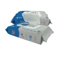 輕鬆購五金百貨 75%酒精濕巾60抽 酒精抗菌清潔濕紙巾, 1個, 1個裝