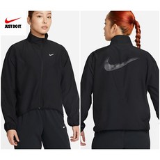 나이키 드라이 핏 스우시 여성 러닝 바람막이 자켓 FB4695-010