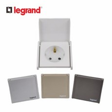 르그랑 매입 방우형 콘센트 1구 220V 16A 접지 핀타입, [03] 샴페인골드, 1개