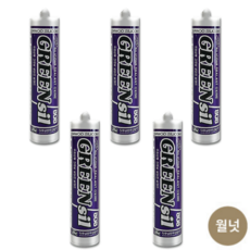 월넛색 실리콘 greensil 808 무초산, 5개