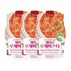 MDS 쉐프엠 베이컨로제 파스타, 3개, 230g