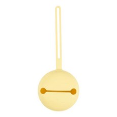 鈴鐺造型矽膠奶嘴收納包，可愛造型奶嘴防塵收納盒，多色可選外出便攜奶嘴保護盒, 1個, 奶油黃⚠️不是亮黃⚠️, 奶油黃⚠️不是亮黃⚠️