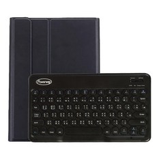 Powerway iPad Pro 11吋(四代/三代/二代/一代)專用圓座型藍牙鍵盤 附筆槽 一年保固, 尊貴黑(黑色圓帽鍵盤), PLR098