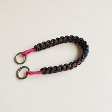 手工編織手拎繩咖啡奶茶水杯掛繩，戶外運動水壺手腕帶傘繩，多色可選, 手提短款009:連扣長約31cm, 1個