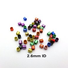 플랫 혼합 색상 버드 풋 링 (2.6mm-8mm) 50 개, 01 2.6mm