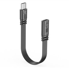 90도 L자형 케이블 엘보우/직선 헤드 TypeC 전원 코드 전송 와이어, 01 I male to I female_03 10cm, 01 I male to I female