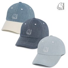 [백화점 정품] 25FW [비메이트] 데님 볼캡 OUA26C13, 58, 스모키블루