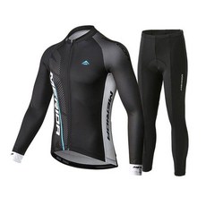 남성 자전거 긴팔 세트 여름용 속건 경량 산악용 네이비 컬러