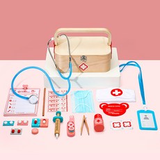 兒童過家家小醫生玩具套裝男孩女孩護士打針寶寶扮演聽診器醫療箱, 1個, 急救餐套:如圖