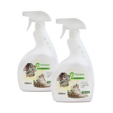 펫크린 반려동물 냄새탈취제 피톤치드향, 1L, 2개