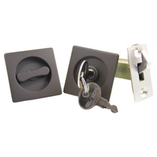 EVER LK07 勾鎖 附3鑰匙 推拉門 移門 平行門 日式 吊門 拉門鎖, 1個, 白鐵色 咖啡黑