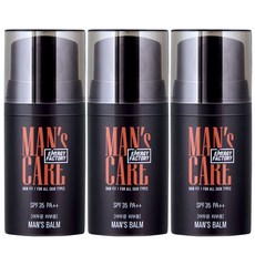 꽃을든남자 에너지팩토리 맨즈밤 50ml SPF35 PA++ 어두운피부용/ 남성용 비비크림, 3개