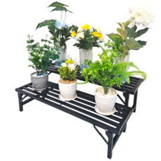 알앤플러스 화분 받침대 접이식 진열대 다육이 스탠드 정리대 다이 베란다 화분 선반, 1단, 소형-80x24x17cm