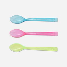 새담 빙수 스푼 15cm 파스텔 3종 / 과일 요거트 푸딩수저, 1세트, 50개입