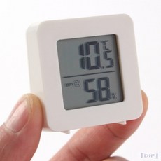 리버스 미니 디지털 온습도계 화이트 온도습도계