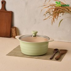 에코라믹 허브 IH 24cm 양수냄비, 세트, 혼합색상, 1개