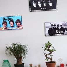 클래식 음악 밴드 금속판 벽걸이 장식 거실 서재 작업실 카페 매장 분위기 연출, 상세페이지 참조