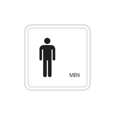 장애인 남자 화장실 점자 표지판 알루미늄 사인 100x100x3 1개입, 7개