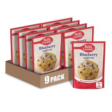 베티 크로커 블루베리 머핀 믹스 6.5 온스 (9개 팩) Betty Crocker Blueberry Muffin Mix 6.5 oz (Pack of 9), 1개, 184g