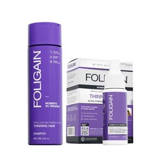 여성탈모 폴리게인 Foligain triple action for women's thinning hair with clinically studied ingredients set, 1개, 1+3단계, 샴푸+토닉, 295ml
