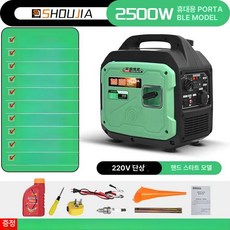 이니트 24v 발전기 츄레라 가솔린 에어컨 무시동 DC 휘발유 자동시동, 2500W, 1개