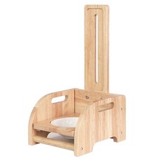 식수대 스탠드 물통 애견 고양이 음수 단일그릇원목도자기식탁(급수기없음) 급수기, 1개