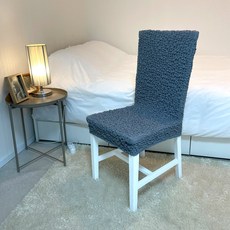 커버무드 고탄력 링클 식탁 의자 커버, 2개, 그레이