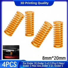 Ender 3/Pro/V2 베드 레벨링 스프링 8x20mm - 안정적인 3D 프린터 히트베드용 4PCS 고강성 업그레이드 키트, 01 8X20X4PCS, 01 8X20X4PCS, 01 8X20X4PCS