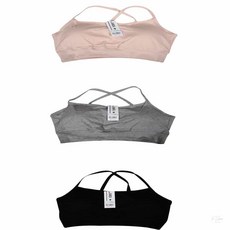 [사모아]신축성좋은 면소재 X자 탑 브라