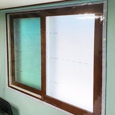 SHOW HOME 塑膠擋風窗貼 L號, 白色魔術貼