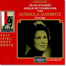 [CD] Gundula Janowitz 슈베르트 / 휘텐브레너: 가곡집 (Schubert / Huttenbrenner : Songs)
