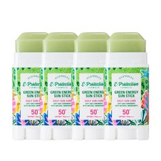 [엘렌실라] 그린에너지 온가족 선스틱 SPF50+ UVA++++, 16g, 4개