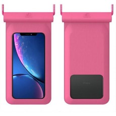 JC的店 TPU手機防水袋 深度潛水 觸屏靈敏, 1個, PU款粉色,黑色