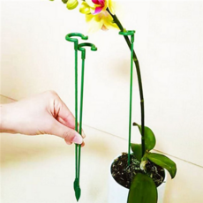 식물 지지대 원예용 고리형 줄기 화분 지지대 성장 실내 정원 플라스틱 받침대 용품